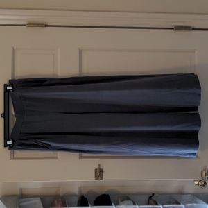 S, gray pants, wide leg